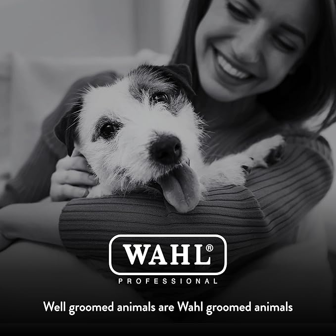 WAHL Professional Animal Travel Tote Bag with Zipper - Travel Bag - Storage Pack for Grooming Supplies - for Dog, Cat & Pet Groomers - 28.8 Inches, Turquoise Paw Print Design (#97764-300)