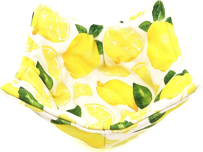 ROGITU Cotton Microwavable Bowl Cozy, Microwave-Safe Hot Bowl Holders, Soup Bowl Cozy Bowl Hot Pads (U)