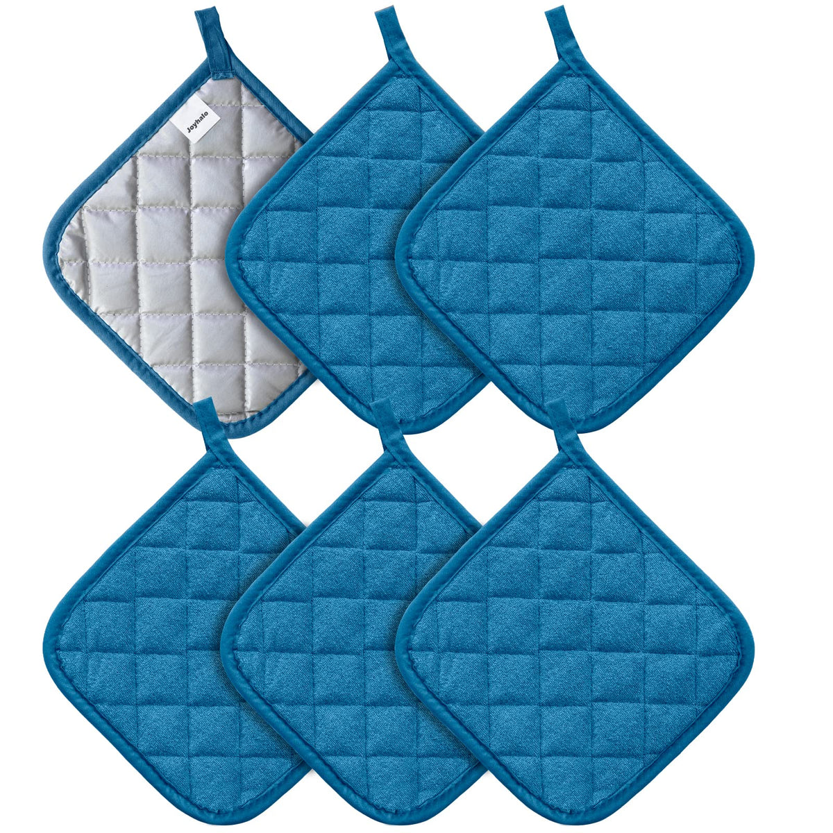 Joyhalo 4 Pack Heat Resistant Pot Holders - Terry Cloth Sets for Cooking & Baking