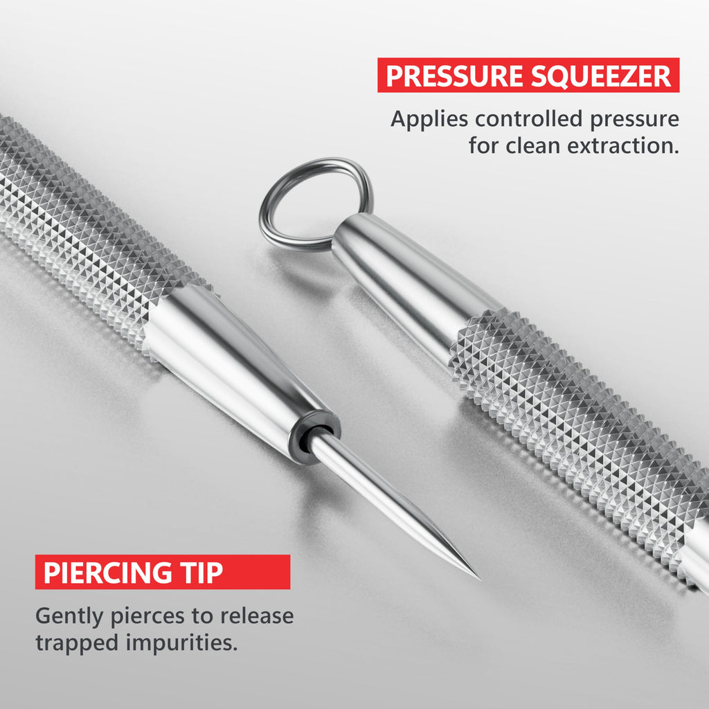 Suvorna Skinpal milia Remover Tool, Pimple Popper, Extractor for Pimple, Blackhead, Whitehead, Comedone, Acne, Zit, Blemish, Cyst, Spot, Lancet Needle for face Popping, Lancet for Facial Extraction.