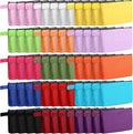 Reginary 60 Pcs Multicolor Canvas Makeup Bag Bulk Portable Travel Cosmetic Pouch Versatile Blank Toiletry Bag with Zipper for Women DIY Craft Purse Pencil Case (9.8 x 5 x 2 Inch)