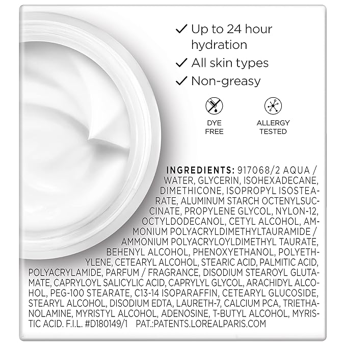 L'Oreal Paris Wrinkle Expert 55+ Anti-Aging Face Moisturizer with Calcium, Non-Greasy, Suitable for Sensitive Skin 1.7 fl. oz