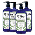 Dr Teal's Body Wash with Pure Epsom Salt, Cannabis Sativa Hemp Seed Oil, 24 fl oz (Pack of 4)