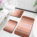 OLANLY Microfiber Bathroom Rugs Sets 3 Piece, 36"x24"+24"x16"+24"x20"