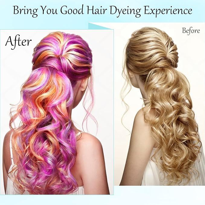 3pcs Hair Color Cap, Highlight Caps for Hair with 3 Metal Hook and 2 Dye Comb & Brush for Salon Hairs Dyeing Hairdressing and DIY Dyeing Hairs, Blue Highlight Cap
