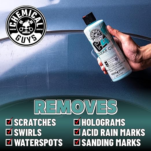 Chemical Guys, C4 Clear Cut Correction Compound for Paint Defects, 16 oz
