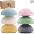 Konjac Face Sponges for Cleansing and Exfoliating, Konjac Facial Sponges for Washing Cleaning Face Body with Activated Charcoal, Natural Konjac Sponge Set for Oily Dry Sensitive Skin Skincare Tool