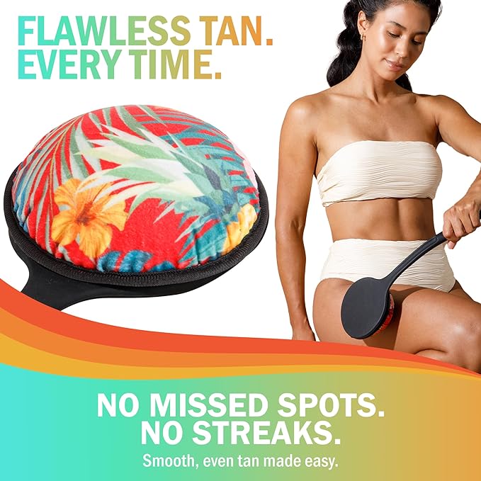 Self Tanner Applicator, includes Exfoliating Pad & Extra Soft Tanner Pad