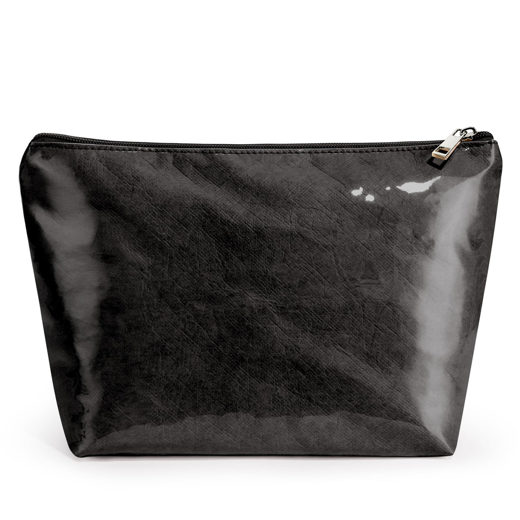 WLLWOO PVC Waterproof Makeup Bag Kraft Paper Cosmetic Bag Travel Toiletry Zipper Pouch Organizer for Women Purse