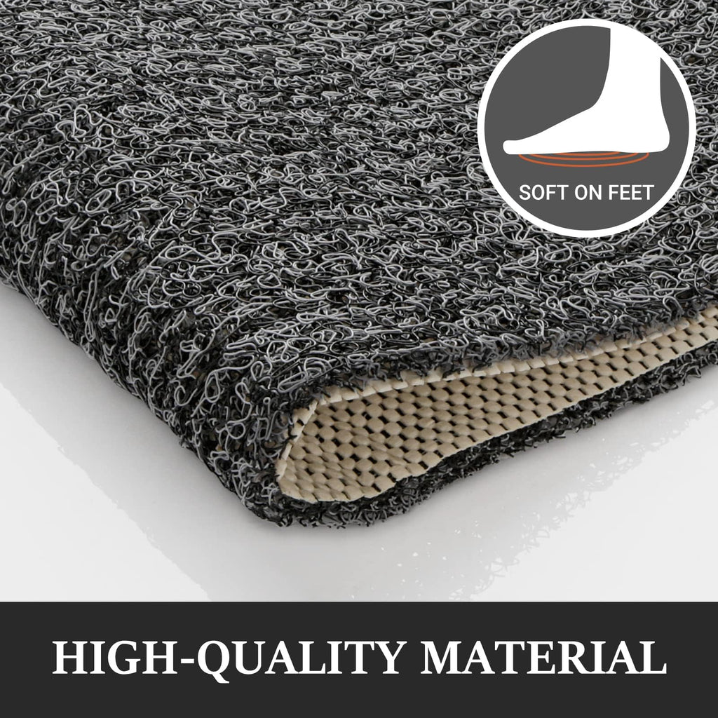 LuxStep Shower Mat Bathtub Mat Non-Slip Bath Mat with Drain, Quick Drying