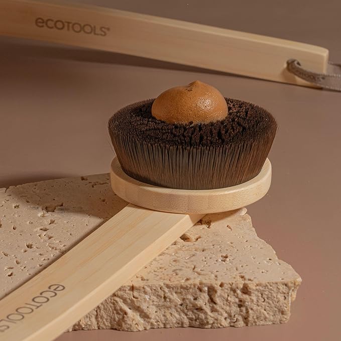 EcoTools Good Tan Self Tanning Back Applicator, Long Handle Back Brush For Self-Tan Application & Controlled Sunless Tanning, Eco Friendly, Vegan & Cruelty Free, 1 Count