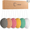 Organic Konjac Cleansing Facial Sponges Set - Gentle Exfoliating Konjac Sponge Scrubbers for Face Body Washing with Activated Charcoal, Natural Skincare Tools for Oily Dry Combination Sensitive Skin