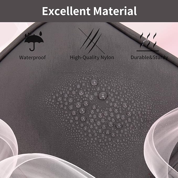 XIAOLER Small Makeup Pouch, Double Zipper Cosmetic Bag, Travel Makeup Bag, Cute Makeup Bag for Purse, Mini Toiletry Bag (Dark Grey)