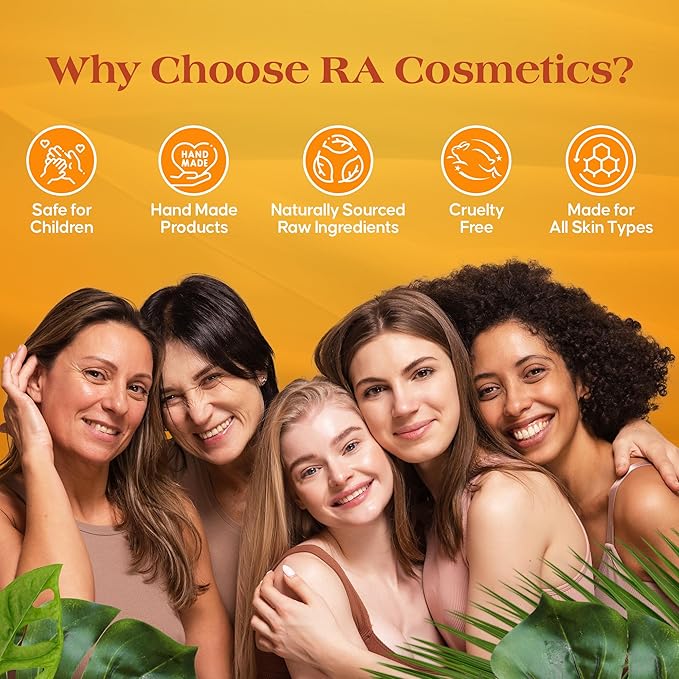 RA COSMETICS 100% African Shea Butter - Mango Scented, Anti-Aging Moisturizer, 6 Ounce