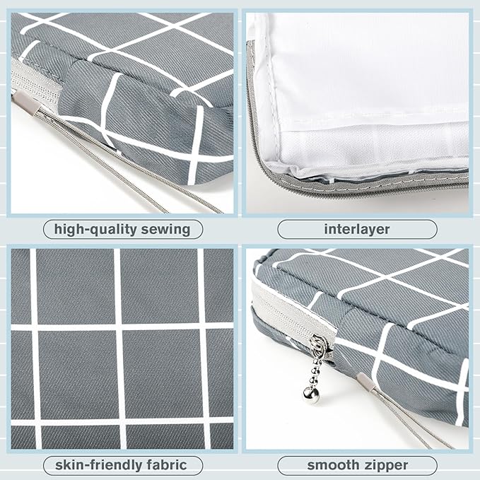 Paterr 12 Pcs Sanitary Napkin Storage Bag Set Including Portable Period Pouch Hand Wrist Strap Lanyard String Holder Tampons Holder Pouch First Period Gift for Teen Girls (Cute Style)