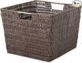 Whitmor Rattique Storage Tote Basket - Java 13W x 15D x 9.63H in.