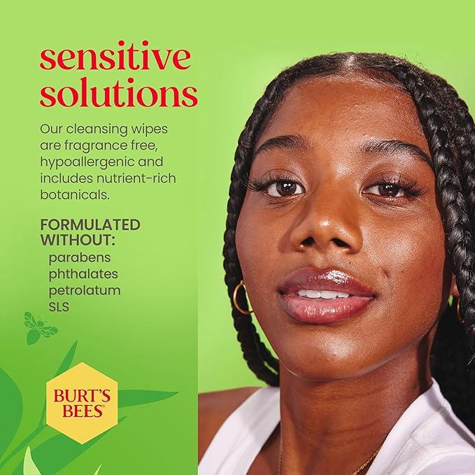 Burt's Bees Soothing Fragrance Free Facial Towelettes, 30 ct.,