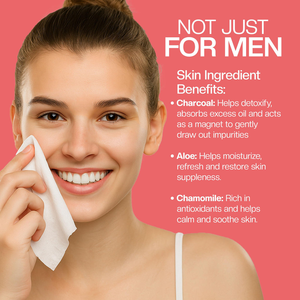The Nobleman Refreshing Face + Body Cleansing Wipes – Deep Cleansing Skincare for Men with Aloe & Grapefruit, Oil Control, Dirt & Sweat Removal, Daily Hygiene & After Gym Solution, (4 Pack, 120 Ct)