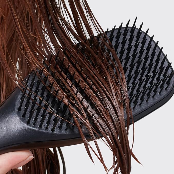 Tangle Teezer Ultimate Detangler Brush, Straight to Wavy, Liquorice Black