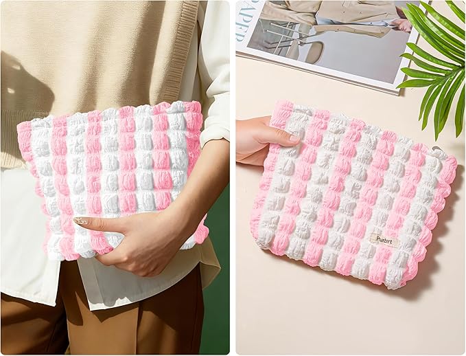 Purbert Bubble Cloud Makeup Bag - Large Capacity Travel Cosmetic Organizer