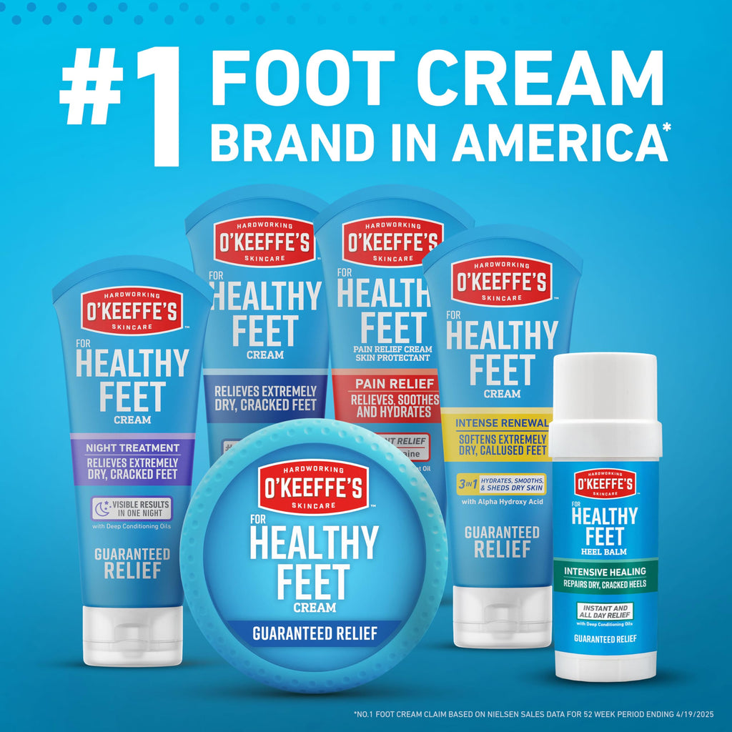 OKeeffes Healthy Feet Intense Renewal Cream, 3 oz Tube, 1-Pack