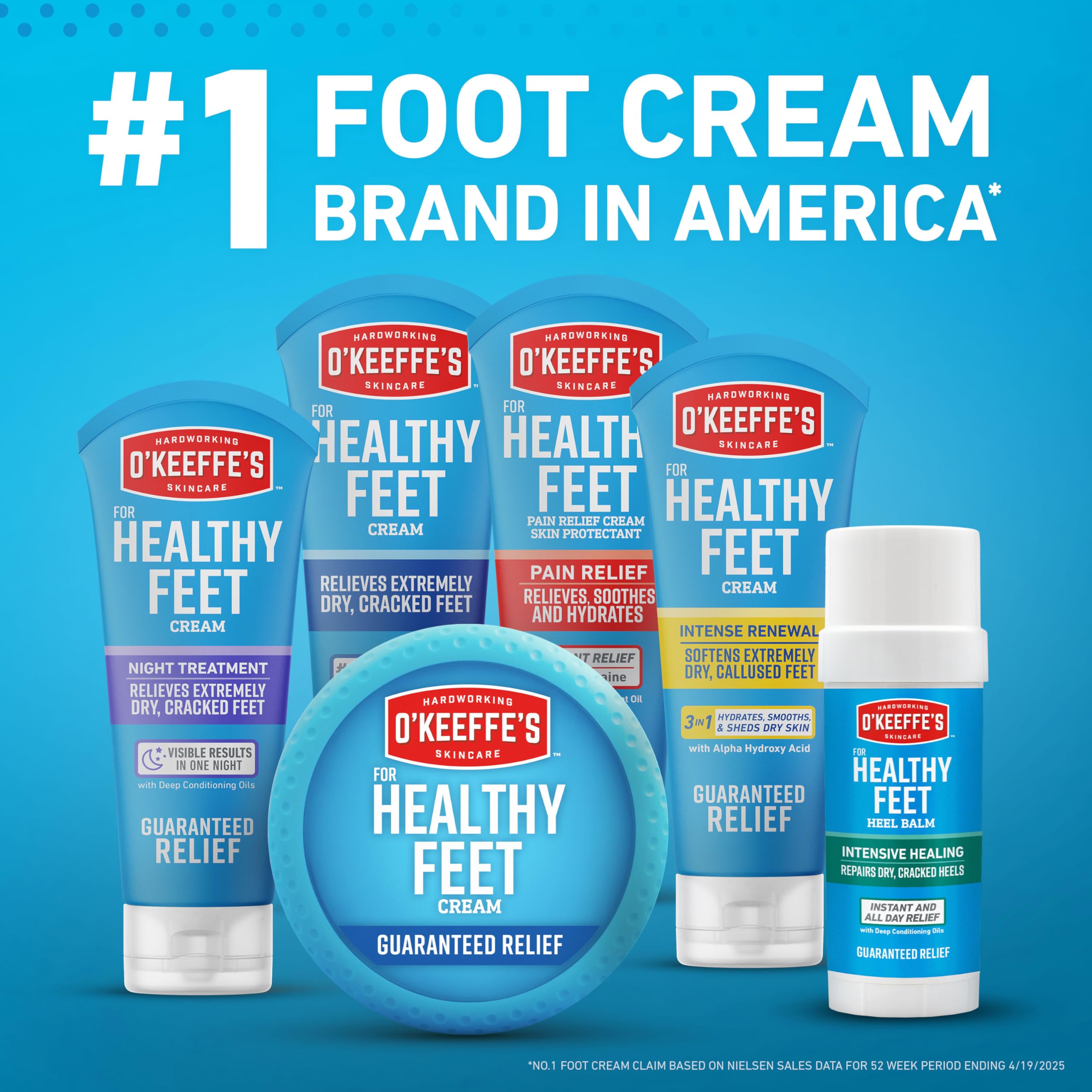 OKeeffes Healthy Feet Intense Renewal Cream, 3 oz Tube, 1-Pack
