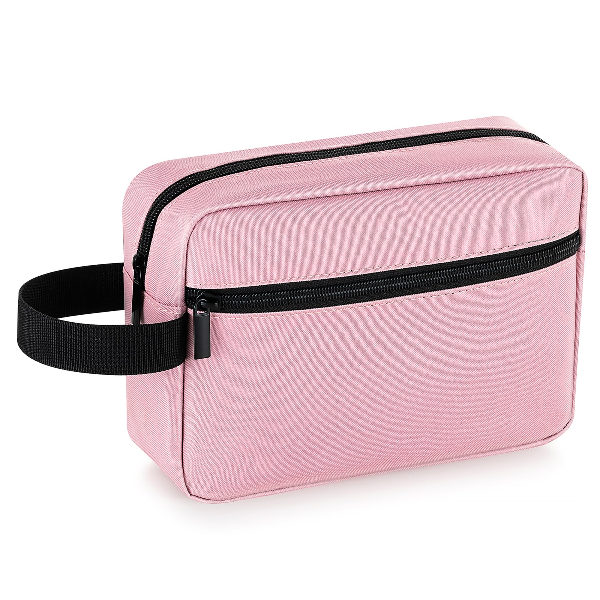 Elviros Travel Toiletry Bag for Women and Men, Lightweight Makeup Bag Hanging Dopp Kit with Compartment Cosmetic Organizer Small Tool Bag Travel Essentials,Gifts for Women(Pink)