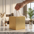 Gold Tissue Box Cover,Tissue Box Cover Square,Gold Tissue Box Holders,Tissue Holder for Bathroom Accessories,Bathroom Tissue Holders