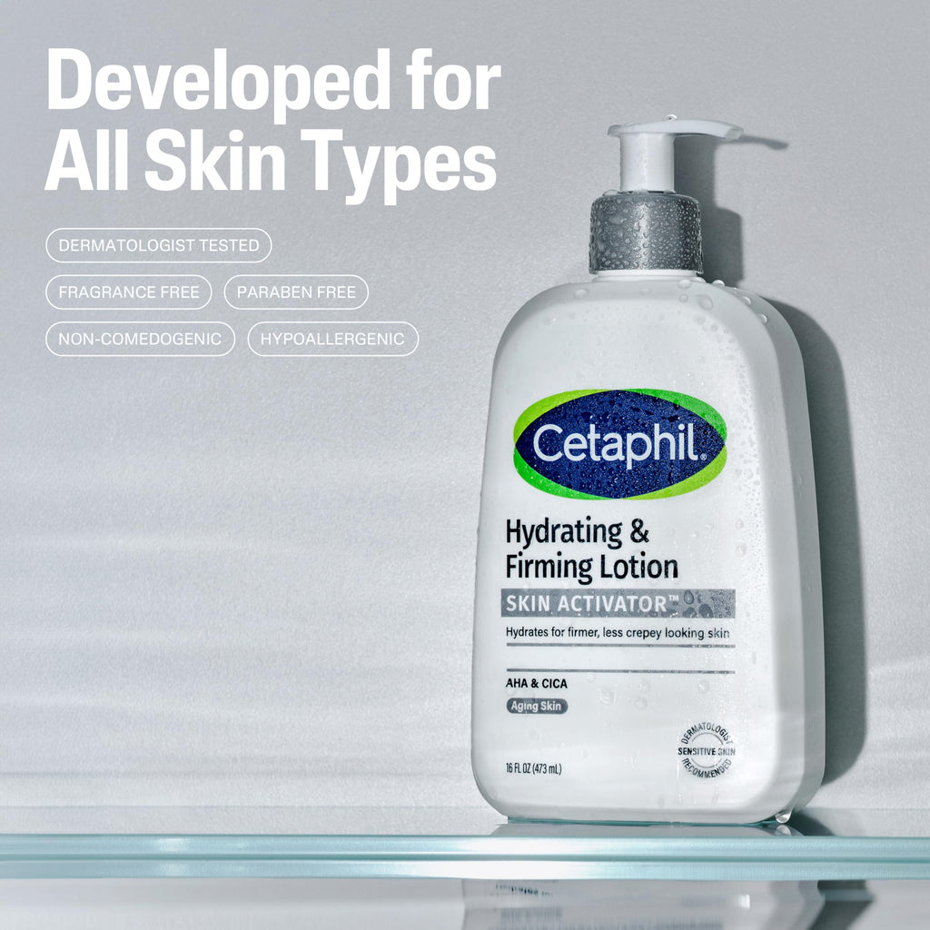 Cetaphil Skin Activator Firming Body Lotion, AHA & CICA, 16oz