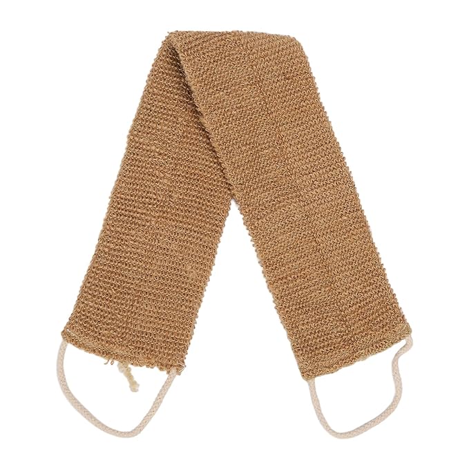 Back Scrubber with Textured Ultra Soft Microfiber Glove Strap Spa Quality Exfoliation for Home or Travel