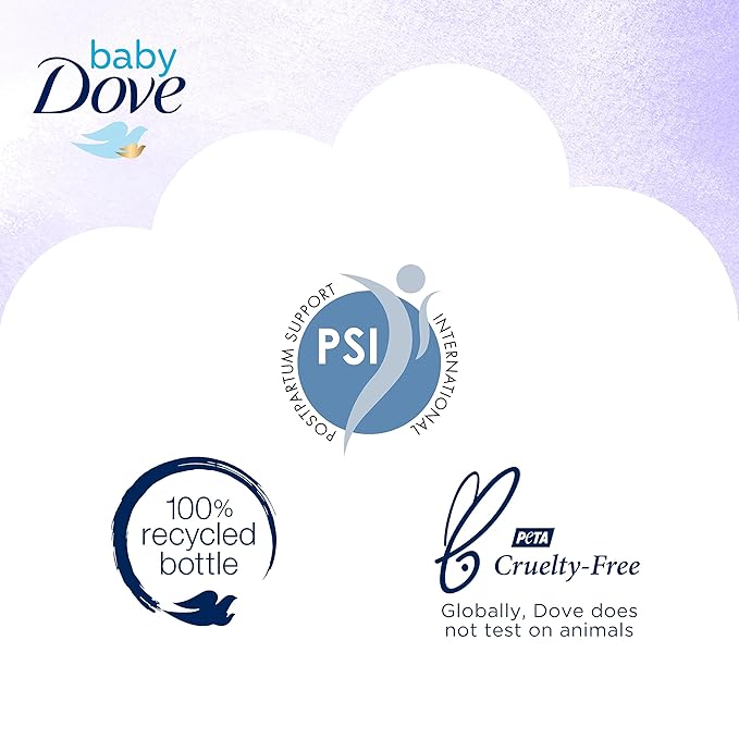 Baby Dove Sensitive Skin Care Baby Wash For a Calming Moisture Hypoallergenic and Tear-Free, Washes Away Bacteria, Chamomile, 13 Fl Oz