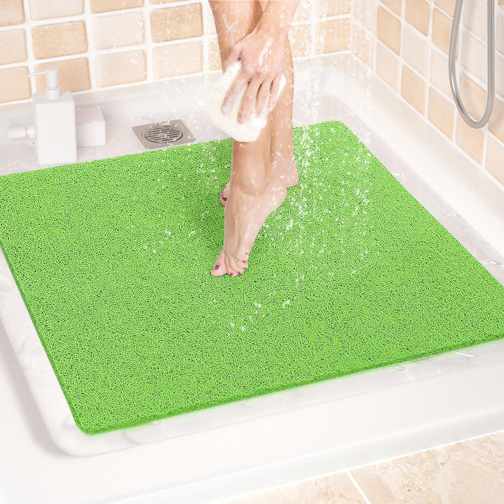 LuxStep Shower Mat Bathtub Mat Non-Slip Bath Mat with Drain, Quick Drying