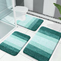 OLANLY Microfiber Bathroom Rugs Sets 3 Piece, 30"x20"+24"x16"+24"x20"