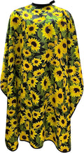 Salon Cape for Women, Hair Cutting Cape with Snaps, Professional Large Barber Stylist Hairdresser Cape, Waterproof & Light Weight & Machine Washable- 63”× 56”(Sunflower)