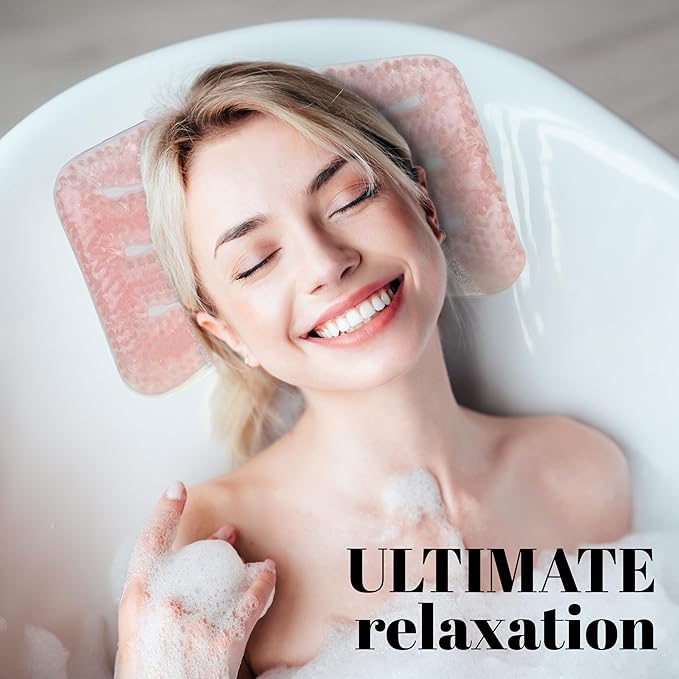 Glitter Gel Spa Pillow - Cooling Bathtub & Hot Tub Relaxation Cushion