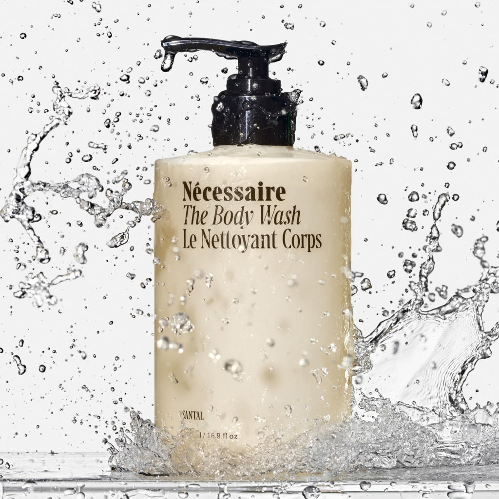 Nécessaire The Body Wash Santal. Multi-Oil Shower Gel Body Wash for Women + Men. Non-Comedogenic + Hypoallergenic for Sensitive Skin with Niacinamide. 500ml/16.9 fl oz