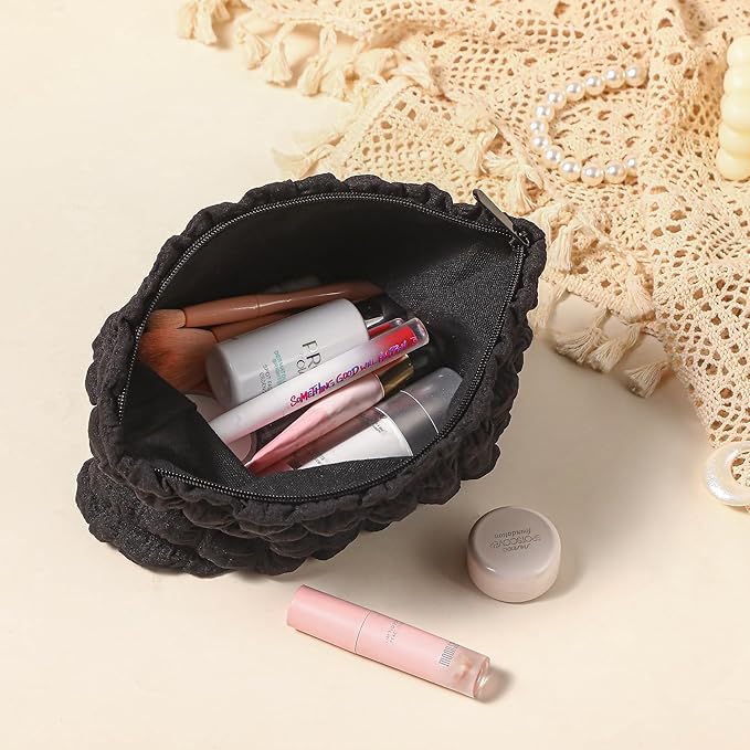 Purbert Bubble Cloud Makeup Bag - Large Capacity Travel Cosmetic Organizer