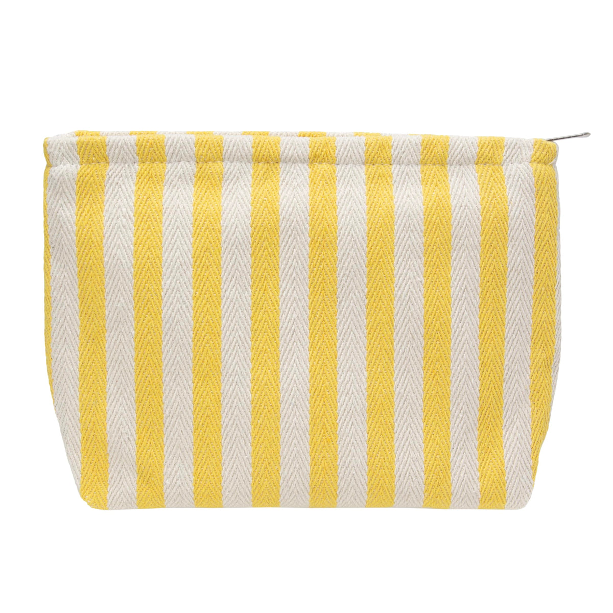 Flat Makeup Bag for Women,Zipper Cosmetic Pouch for Purse,Tulips Pink