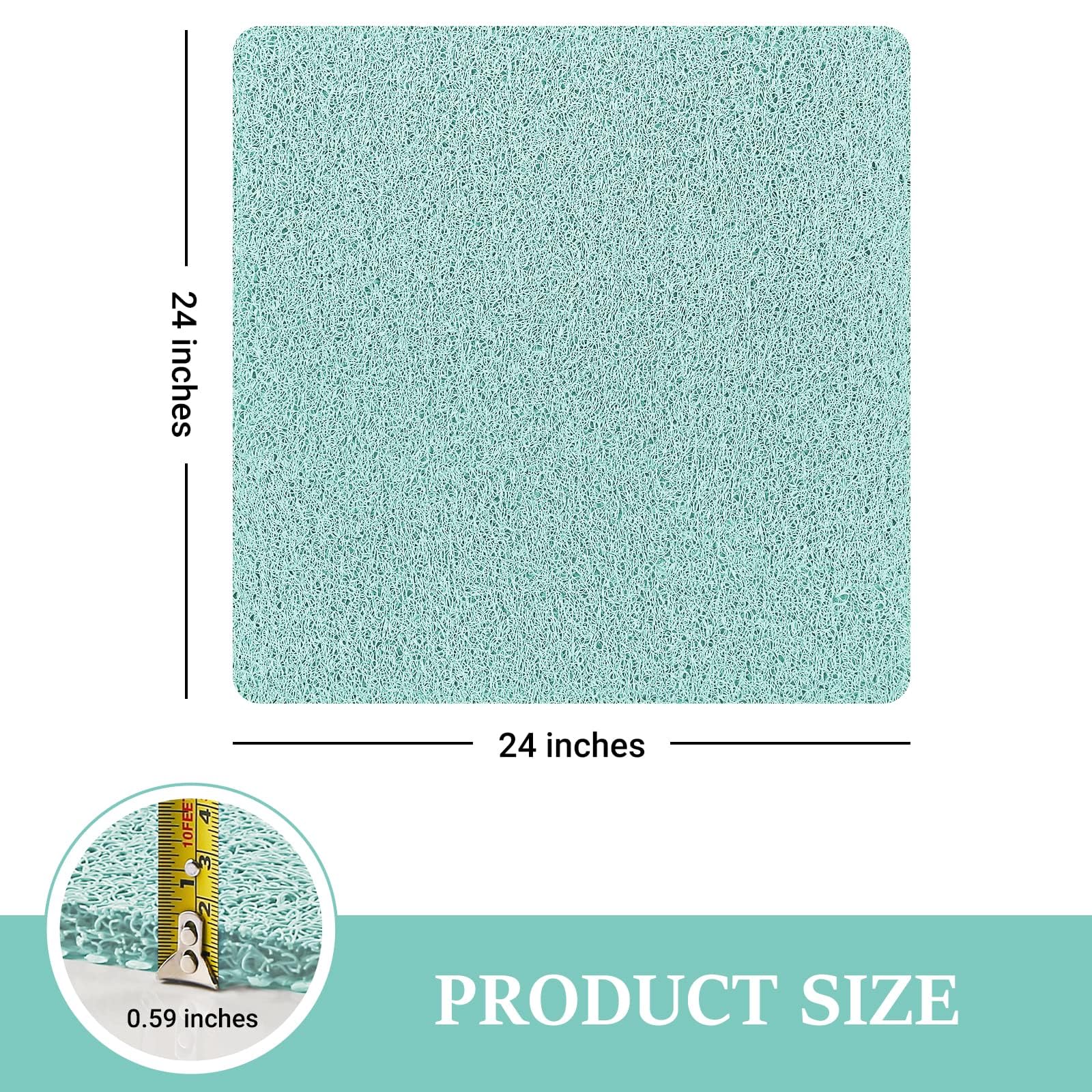 LuxStep Shower Mat Bathtub Mat Non-Slip Bath Mat with Drain, Quick Drying