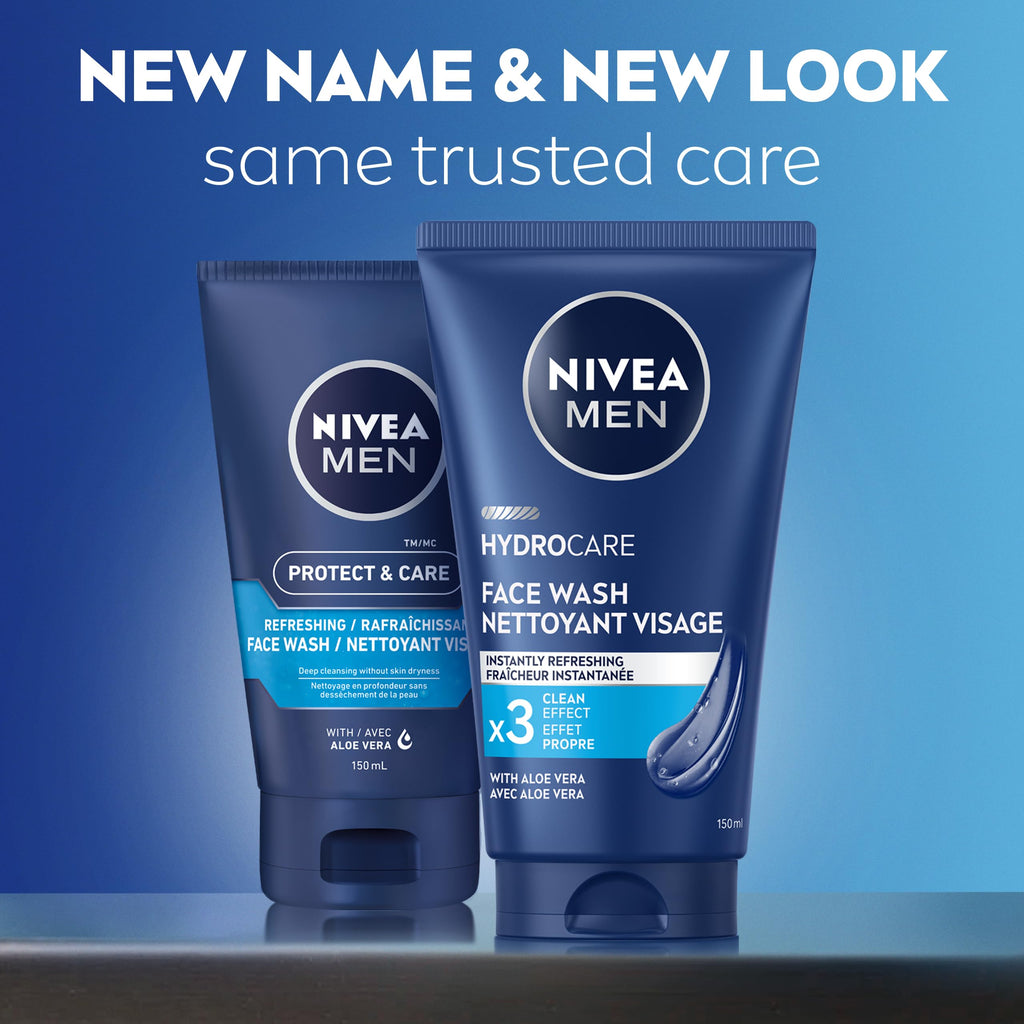 NIVEA MEN Maximum Hydration Face Wash, Provitamin B5 and Aloe Vera, 5 FL OZ