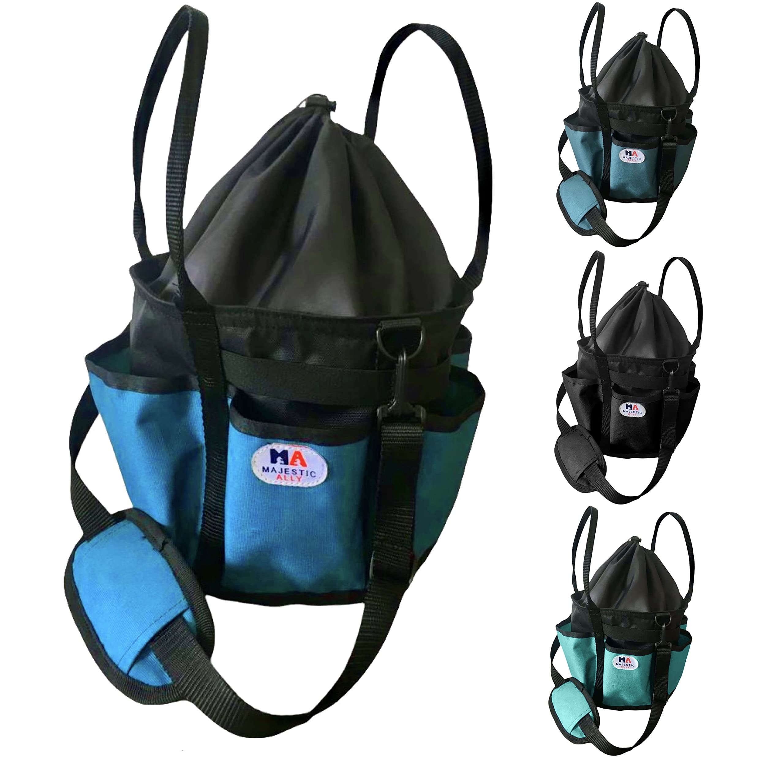Majestic Ally horse Grooming Organizer Tote Bag (Hurricane Blue)