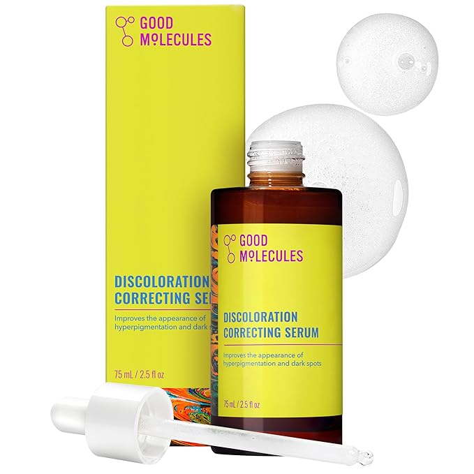 Good Molecules Discoloration Correcting Serum - Tranexamic Acid and Niacinamide Serum to Target Dark Spots and Discoloration - Skin Care for Face