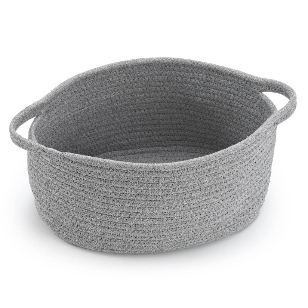 Happyiren Cute Woven Storage Basket with Handle, Baskets for Gifts Empty