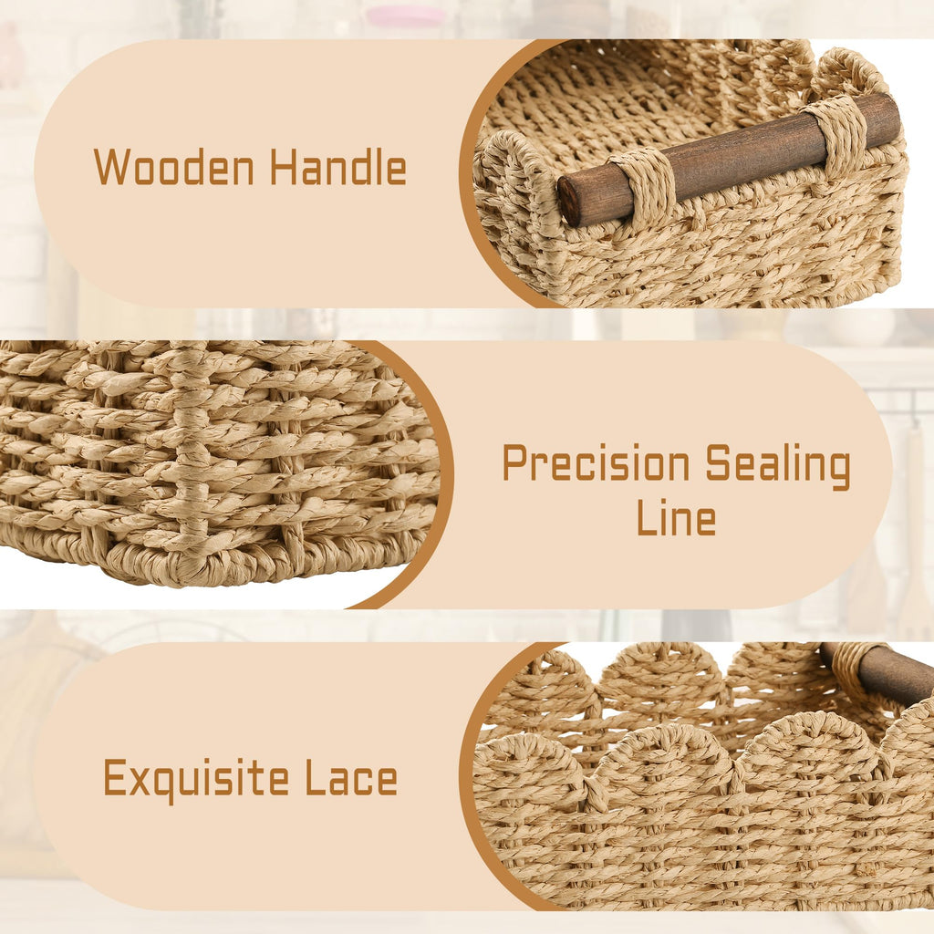 Wicker Baskets for Organizing Toilet Paper Storage Basket