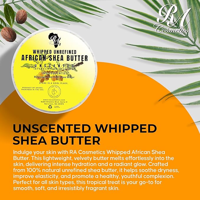 RA COSMETICS Pure Shea Butter, Unscented, 12oz