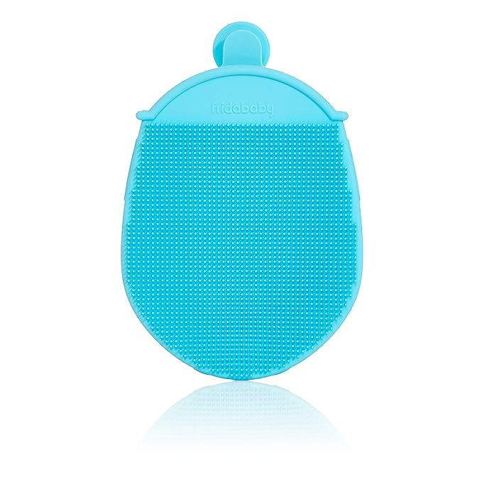Frida Baby DermaFrida the Bath Mitt | Toddler Quick-Dry Body Bath Brush, Silicone, Replacement to Kid's Washcloth | Fits Both Parent or Child for Early Stage Development