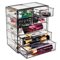 Sorbus 7-Drawer Makeup Organizer with Small & Wide Drawers (Pink)