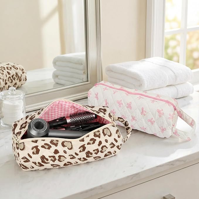 Quilted Hair Tools Travel Bag Compatible with Dyson Airwrap Shark FlexStyle