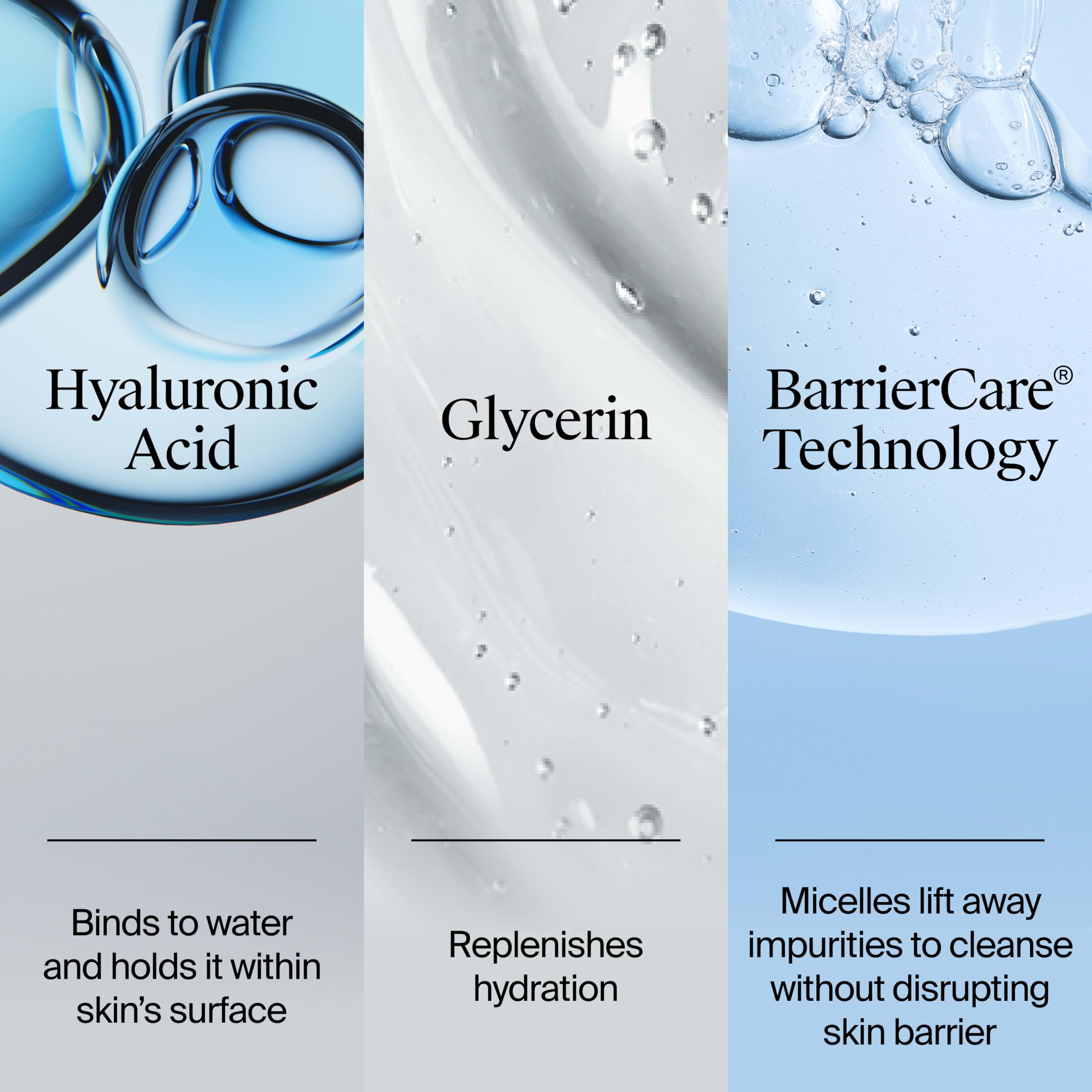 Neutrogena Hydro Boost Face Wash, Fragrance Free, Hydrating Facial Cleanser with Hyaluronic Acid, Daily Foaming Face Wash & Makeup Remover, Hypoallergenic Gel Cleanser, 16 fl. oz