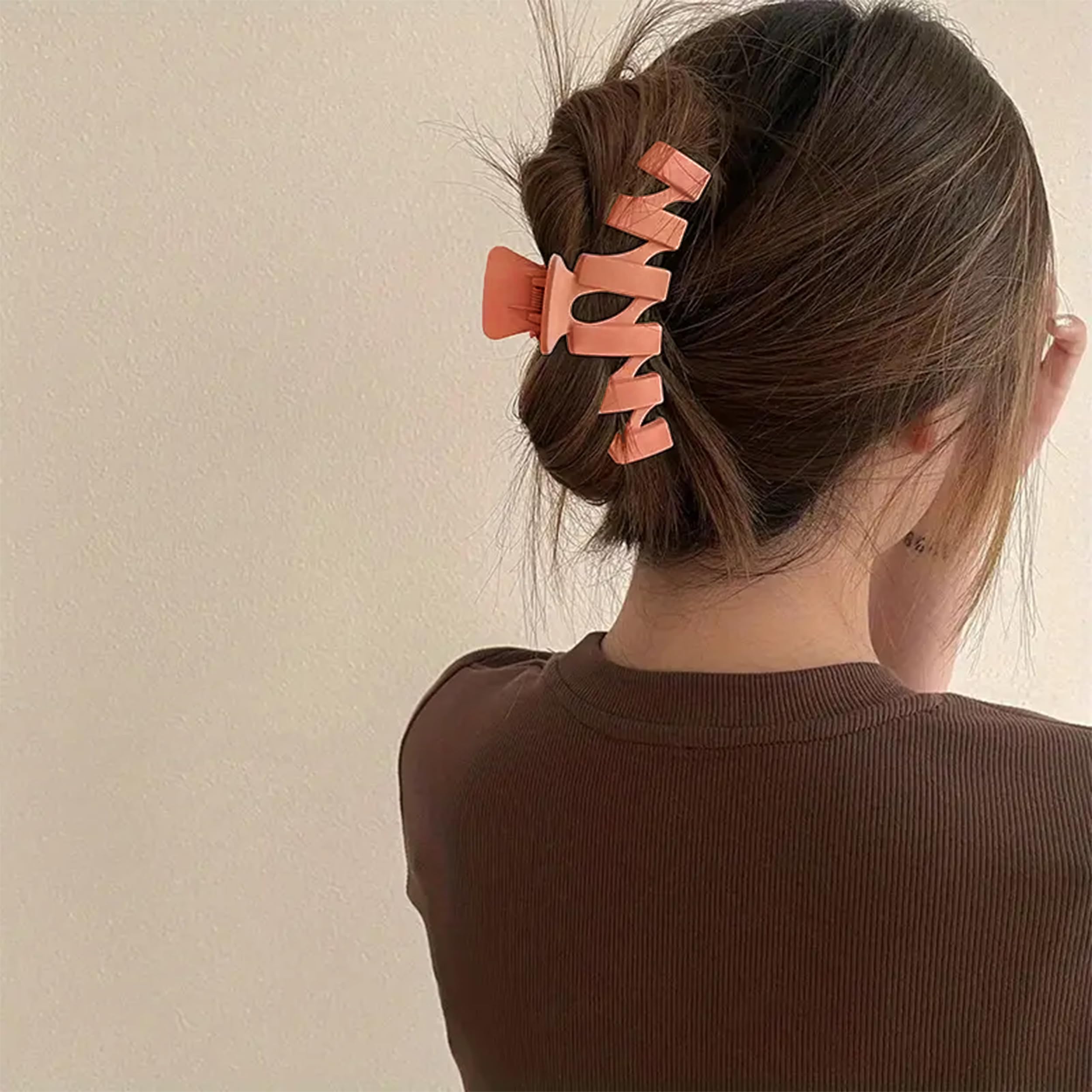8PCS Flower Clips for Women, Thick Hair Accessories with Multi-Styles, Neutral Colors and Variety Pack, Ideal for Girls